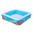 Piscina gonflabila, Bestway Coral, parasolar si podea gonflabila, 147 x 147 x 122 cm