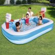 Piscina gonflabila pentru copii, Bestway 54122, cu 2 cosuri baschet si 2 mingi