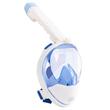 Masca snorkeling pe intreaga fata Strend Pro Premium, pentru adulti, Alb/Albastru