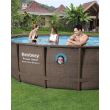 Piscina Bestway® 56725 Power Steel ™ Vista, 488x122 cm,pompa filtrare, scara, prelata, dozator