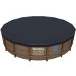 Piscina Bestway® 56725 Power Steel ™ Vista, 488x122 cm,pompa filtrare, scara, prelata, dozator