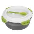 Caserola pentru pranz MagicHome, rotunda, 4 compartimente, 1.2 litri, dimensiune21.1x9.7 cm