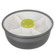 Caserola pentru pranz MagicHome, rotunda, 4 compartimente, 1.2 litri, dimensiune21.1x9.7 cm