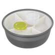 Caserola pentru pranz MagicHome, rotunda, 4 compartimente, 1.2 litri, dimensiune21.1x9.7 cm