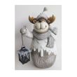 Decoratiune ren, Strend Pro, felinar metalic, inaltime 43.5cm