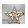Decoratiune craciun, stea, Strend Pro Woodeco, 8xLED, 26x5x24 cm, lemn