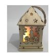 Decoratiune luminoasa Strend Pro Woodeco XS003, material lemn, 1xLED, 12x6 cm