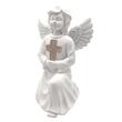 Lampa solara Angel, dimensiune 15x12x23 cm, 1 LED, AA, ceramic, Alba