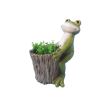 Ghiveci decorativ Strend Pro Frog, ceramica, 32.2 x 24.5 x 39 cm