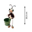 Ghiveci decorativ pentru gradina Strend Pro Gargarita, inaltime 35 cm, din tabla