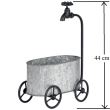 Ghiveci decorativ pentru gradina Strend Pro Mecco 5021, Carucior cu robinet, 30x16x44 cm