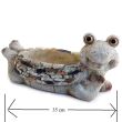 Ghiveci pentru gradina Strend Pro Gecco 2418, Ceramic, Broasca testoasa, 35x16x17 cm