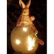 Decoratiune pentru gradina Strend Pro Rabbits Egg Gecco 2418, Ceramic, Led, 26x20x45 cm