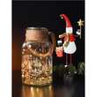 Decoratiune luminoasa pentru craciun, Strend Pro Glass, LED, 3xAAA, 13x23.5 cm