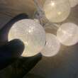 Decoratiune luminoasa MagicHome Cotton Globe, 10 led, 2xAA, lungime 1.35 m, lumina calda