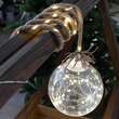 Decoratiune luminoasa MagicHome Globe, cu sfoara de agatat, 50 led, 3xAA, lungime 0.8 m, lumina calda