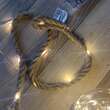 Decoratiune luminoasa MagicHome Globe, cu sfoara de agatat, 50 led, 3xAA, lungime 0.8 m, lumina calda