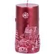 Lumanare decorativa Strend Pro Winter Red, dimensiune 7x12.5 cm, rosie
