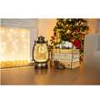 Felinar clasic Strend Pro Mos Craciun, LED, 3xAA, 13x11x24/35 cm