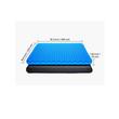 Perna ortopedica cu gel racoritor, Suport ergonomic, 430 x 465 x 35 mm, Negru, Husa detasabila
