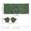 Gard artificial confidentialitate iedera, 1 x 2.5 m, Verde, Densitate mare, rezistent UV