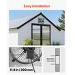 Ventilator evacuare pentru spatii comerciale, Jaluzele automate, carcasa Otel, 25 W, 50 dB