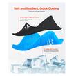 Perna ortopedica cu gel racoritor, Suport ergonomic, 430 x 465 x 35 mm, Negru, Husa detasabila