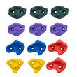 Set 12 pietre de catarat, Multicolor, accesorii prindere incluse, 6 x curele cu clichet, max 105 kg