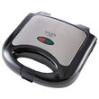 Sandwich maker 750W, Corp si maner izolate termic, indicator luminos, Gri/Negru