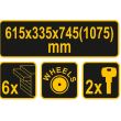 Dulap pentru scule Vorel 81830, 6 sertare