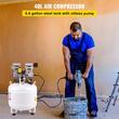 Compresor fara ulei, Vertical, ultra silentios 58 dB, 750W, 40 l, 165 l/min, 8 Bar, 1440 rpm, Alb