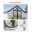 Ventilator evacuare pentru spatii comerciale, Jaluzele automate, carcasa Otel, 34 W, 50 dB