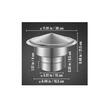 Capac terminal pentru cos de fum, Inox, diametru prindere 150 mm, Inaltime 21.5 cm