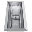 Arzator incastrabil, Vevor, 51 x 20 x 5 cm, Inox, pentru Interior/Exterior, Gaz propan