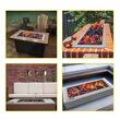 Arzator incastrabil, Vevor, 80 x 30 x 5 cm, Inox, pentru Interior/Exterior, Gaz propan