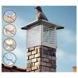 Capac terminal patrat pentru cos de fum, Inox, 332 x 229 mm