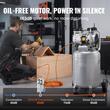 Compresor fara ulei, Vertical, ultra silentios 63 dB, 1500W, 50 l, 165 l/min, 8 Bar, 1440 rpm, 2 x roti