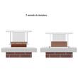 Capac terminal patrat pentru cos de fum, Inox, 332 x 229 mm