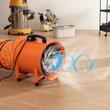 Ventilator portabil cu tubulatura pentru extragere fum, aer cald, 900 W, lungime tub 5 m, 8800 m3/h, IP 44, diametru 406.4 mm