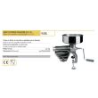 Storcator manual de rosii Reber 8603 N, corp din fonta, cuva din inox, nr.3