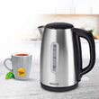Fierbator electric cordless, Inox 1.7l, putere 2200 W, filtru detasabil, cana gradata, IP20