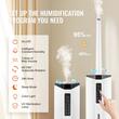 Umidificator cu ultrasunete, 300 ml/h, Rezervor 9 l, Suprafata de umidificare 30-40 m², 30 W, lampa UV sterilizare, Telecomanda