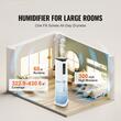 Umidificator cu ultrasunete, 300 ml/h, Rezervor 9 l, Suprafata de umidificare 30-40 m², 30 W, lampa UV sterilizare, Telecomanda