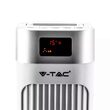 Ventilator turn cu afisare temperatura, 3 viteze, 55 W, Timer, Inaltime 92 cm, Telecomanda
