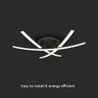 Plafoniera led, 2130 lm, 20W, 3000K, 460 x 410 x 125 mm, Otel, Negru