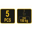 Set pentru transport mobila si alte greutati Vorel 87245, maxim 150 kG