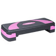 Stepper aerobic, 3 niveluri, 78 x 23 cm, Tampoane anti-alunecare din cauciuc, Negru/Violet