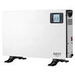 Convector electric de podea, Ecran LCD, Telecomanda, 3 trepte de putere 750 W / 1250 W / 2000 W, functie Turbo