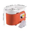Roata de olarit profesionala electrica, Pedala, 350 W, diametru placa 28 cm, 0-300 rpm