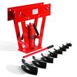 Masina hidraulica de indoit tevi cu 8 matrite 1/2", 3/4", 1", 1-1/4", 1-1/ 2", 2", 2.5'', 3'', sarcina 16 Tone